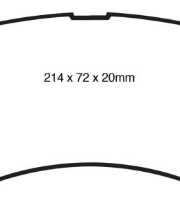 EBC Yellowstuff Front Brake Pads Semi-Metallic DP41847R Fits 09-11 Ram 2500