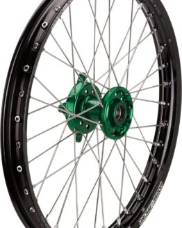 SX-1 Black Green 1.60x21 Complete Front Wheel