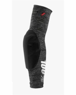 100% Teratec Elbow Guards Gray Heather/Black Medium