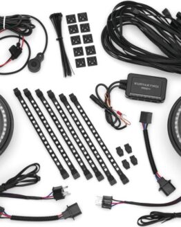 Nightcrawlers Headlight Kit Black by Kuryakyn