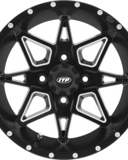 Tornado Beadlock Wheel Black Machined 4/110 15X7 5+2