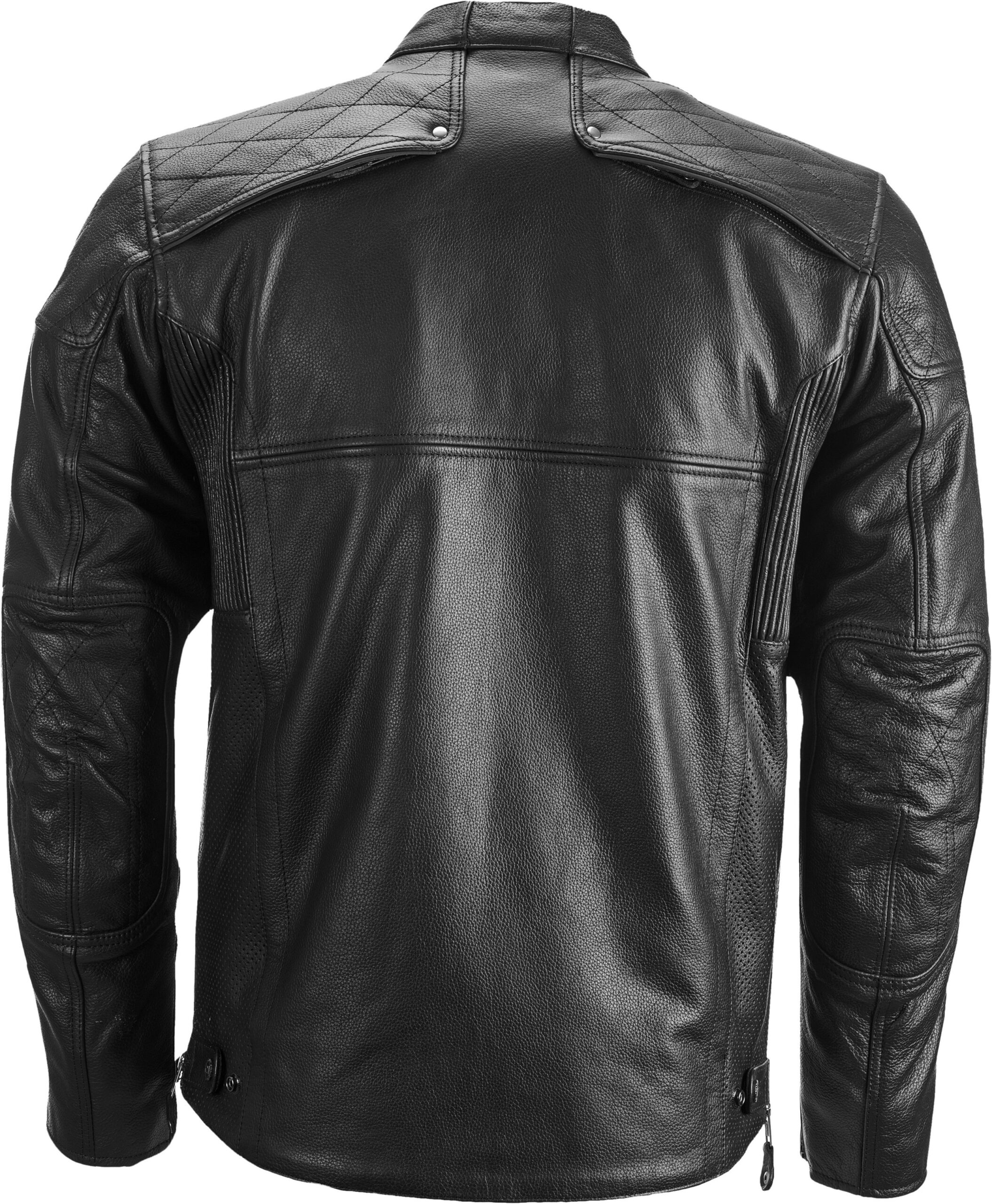 Highway 21 Gasser Leather Riding Jacket Black Small - Image 5