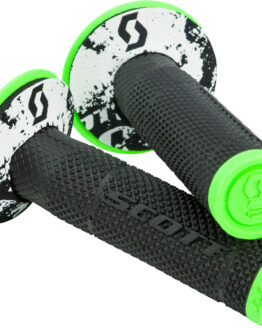 SX2 Tattoo 2 Motorcycle Grips Neon Green/Black 7/8"
