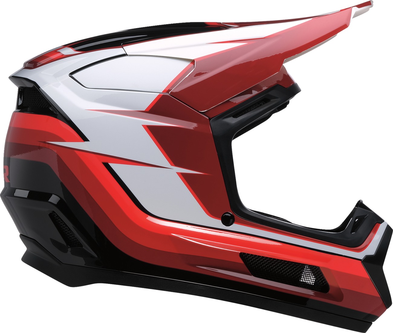 Z1R Youth Dirt Maxx Vortex MX Helmet Red/White Small - Image 4