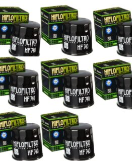 HF740 Oil Filter - Black - 8 Pack