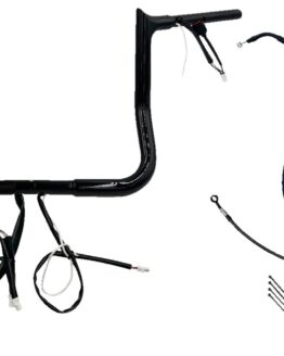 Fat Baggers 1-1/4in EZ Install Pointed Top Handlebar 12in Black For 2024 FLHX