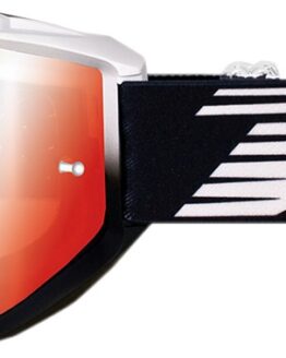 Pro Grip Riot OTG Goggles Dual Mirrored Red Lens White/Black