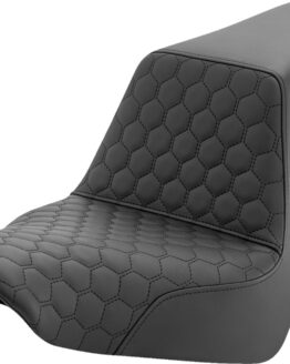 Saddlemen Step-Up Honeycomb Seat Black For Harley FXLRS FXLRST FXLR FLSB