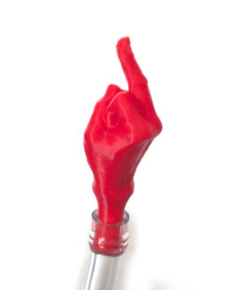 "The Bird" Fuel Hose Vent Cap - Red W/ 2.5" 1/4" Diameter Clear Hose