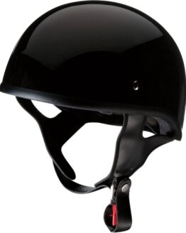 CC Beanie Street Half Helmet Gloss Black Large