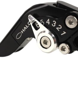 Halo Aluminum Adjustable Folding Clutch Lever - Black
