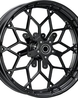 Arlen Ness Fat Factory Forged Front Wheel 18x5.5 Black Dual Disc For Harley