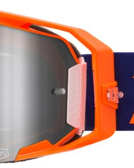 100 Percent Armatic Goggles Neon Orange Silver Flash Lens Offroad