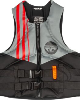 Fly Racing Neoprene Flotation Vest Black/Grey/Red Medium