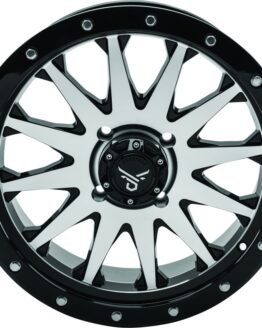 QuadBoss Wagon Wheel 20x7 4+3 4/137 Black/Machined