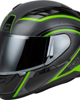 GMAX FF-98 Aftershock Helmet Gray/Neon Green 3X-Large ECE/DOT