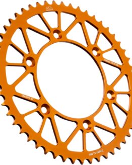 Orange Aluminum Rear Sprocket - 52 Teeth 520 Pitch