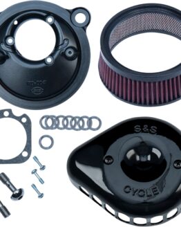 S&S Black Stealth Mini Teardrop Air Cleaner for Harley-Davidson