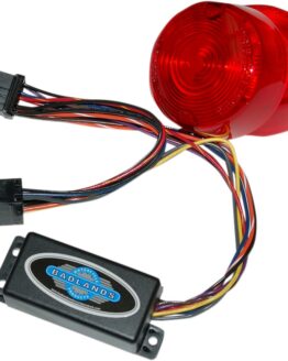 Badlands Plug In Illuminator w/Red Lens For Harley