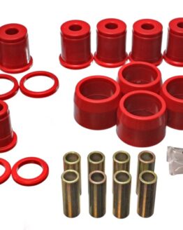 Rear Control Arm Bushings w/Thrust Washers - Red by Energy Suspension