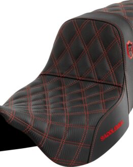 Saddlemen Pro Series SDC Performance Seat Red Stitch for FLH/FLT 08-23