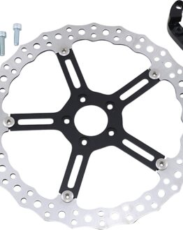 Arlen Ness Jagged Rotors 15" Stainless Left-Hand Fits 18 FLXR/FXBB