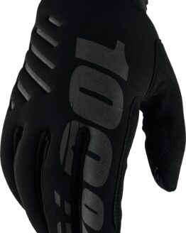 100 Percent Brisker Youth Gloves Black Medium