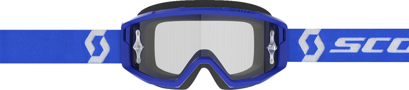 SCOTT Primal Goggles Blue/White Clear Lens - Image 4