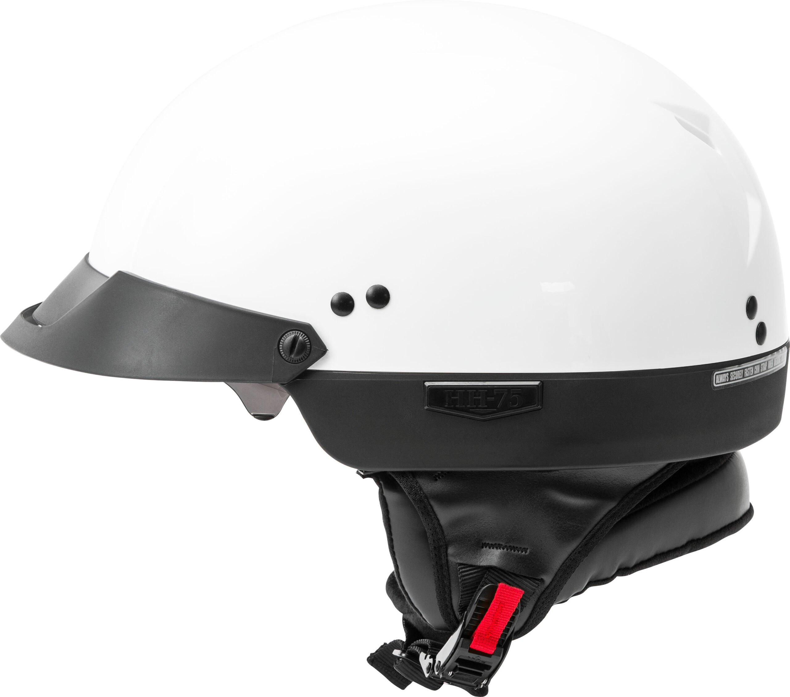 GMAX HH-75 Half Helmet White Small - Image 3