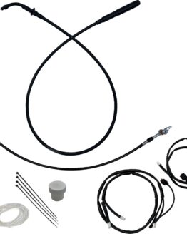 Fat Baggers EZ Install +6in Cable Kit Black For Harley FLHX/FLHXSE/FLHXU