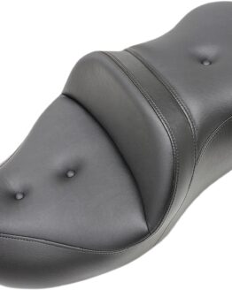 Road Sofa Leather Pillow 2-Up Seat Black Gel