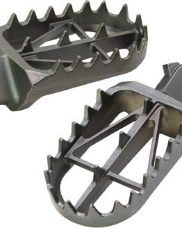 DRC Wide Footpegs Black Steel For Yamaha YZ/WR Models 1999-2024