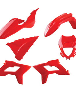 Red 2021+ Restyle Bodywork Plastics Kit w/ Headlight Mask