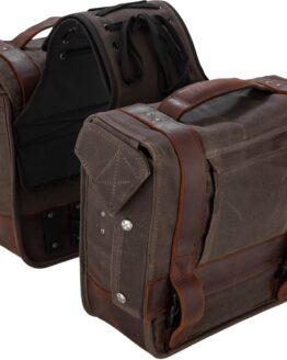 Burly Brand Voyager Throw Over Saddlebags Dark Oak