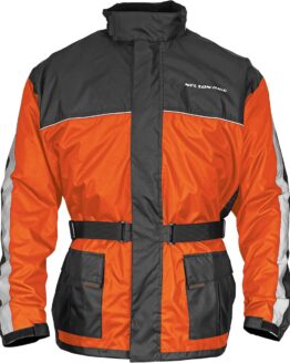 Nelson Rigg Solo Storm Rain Jacket Orange/Black 2X-Large Men's