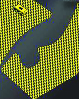 D'Cor Frame Grip Guard Decal Yellow Fits 2018 Suzuki RMZ450