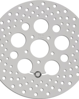 HardDrive SS Drilled Front Brake Rotor 11.8in Machined