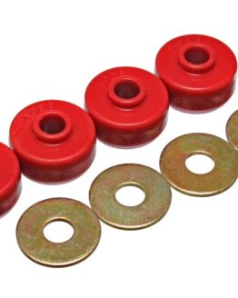 84-96 Chevy Corvette Red Spring Cushions for Rear Leaf Spring Bushing Set
