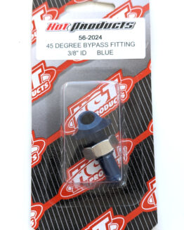 Blue 3/8" ID 45 Degree Bypass Fitting