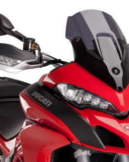Puig Dark Smoke Racing Windscreen Fits 15-20 Ducati Multistrada