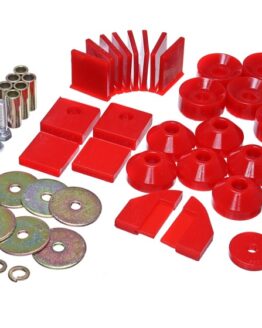 Red Body Mount Set Fits 1986-1995 Suzuki Samurai