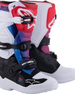Alpinestars Tech 7S Youth Boots White/Black/Rainbow US 7