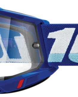 100% Accuri 2 Enduro Dual Pane Goggles Blue Clear Lens Adult