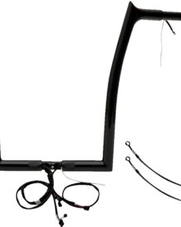 Fat Baggers EZ Install 16in Pointed Top Handlebar Kit Black For Road Glide