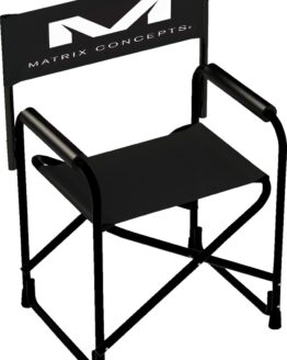 Matrix Concepts Pit Chair Black Folding Director Style