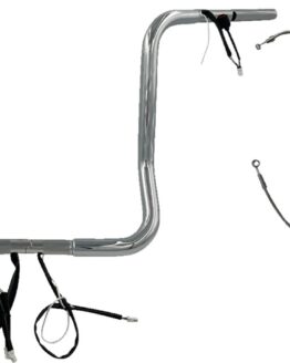 Fat Baggers EZ Install 16in Chrome Ape Hanger Handlebar For 2024 FLHX