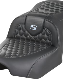 Saddlemen Roadsofa Seat Honeycomb Silver Stitch FLTR/FLHX 23-24