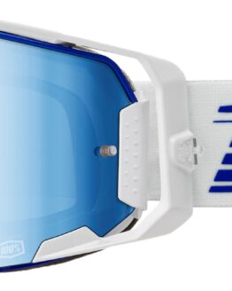 100 Percent Armega Goggles Blue with Blue Mirror Lens Offroad