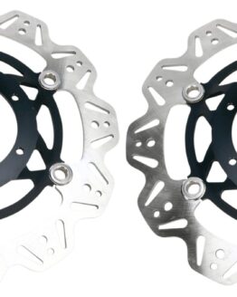 VEE Style Brake Rotors - Black Center Front Set