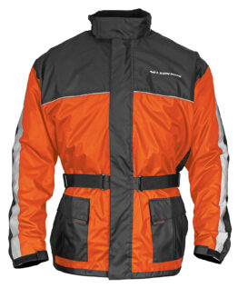 Nelson Rigg Solo Storm Rain Jacket Orange/Black Small Men's